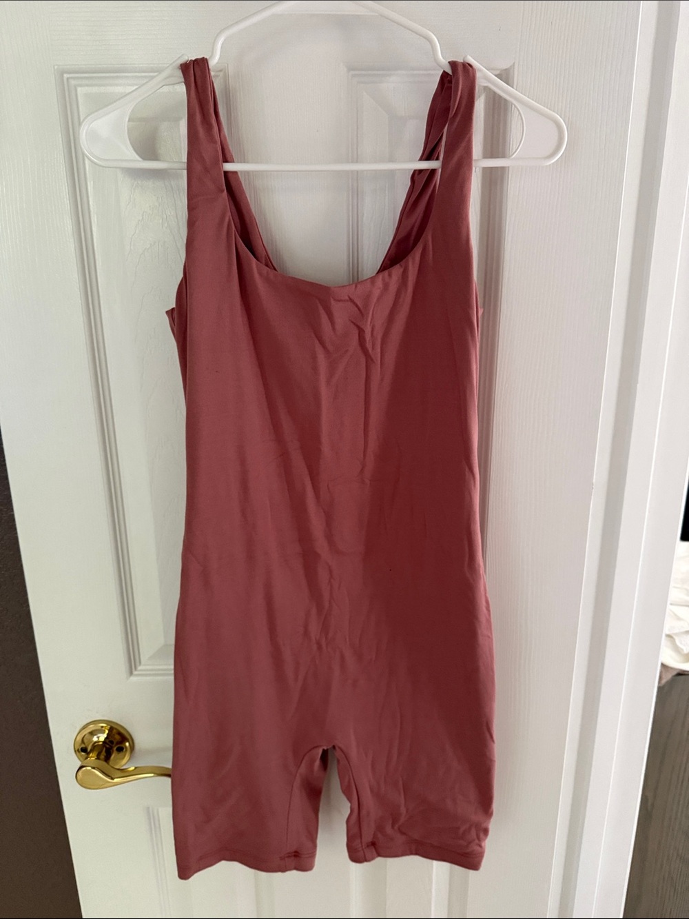Sleeveless Mauve Ribbed Romper Jumpsuit